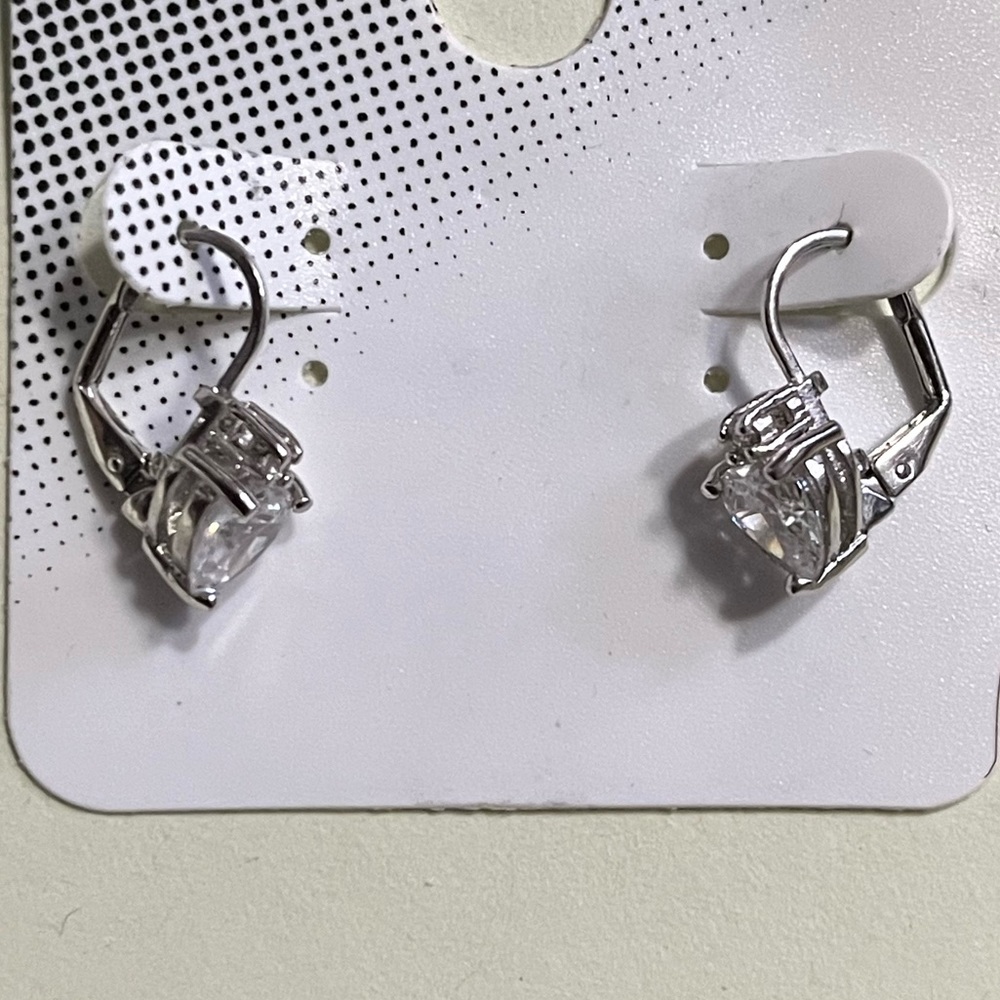 Drop hoop earring